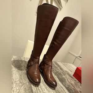 Brand NEW Vince Camuto Brown Leather Riding Boots brown
